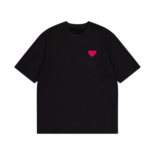 Naomi Jon Heart T-Shirt Black