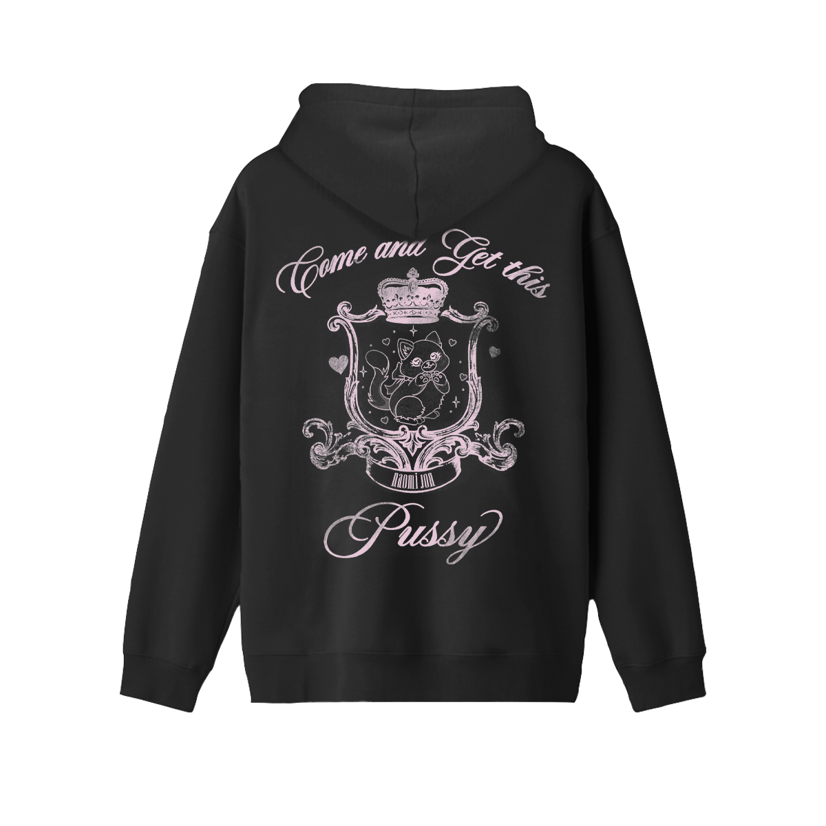 Kitty Hoodie Black