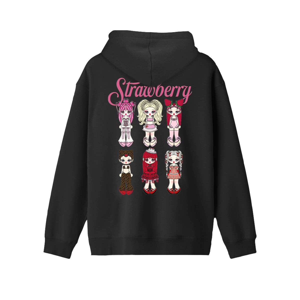 Strawberry Tour 2026 Hoodie Black