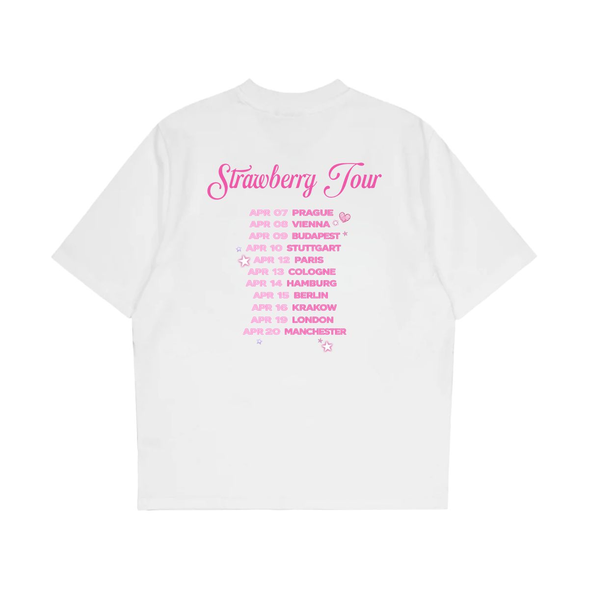 Strawberry Tour 2026 T-Shirt White